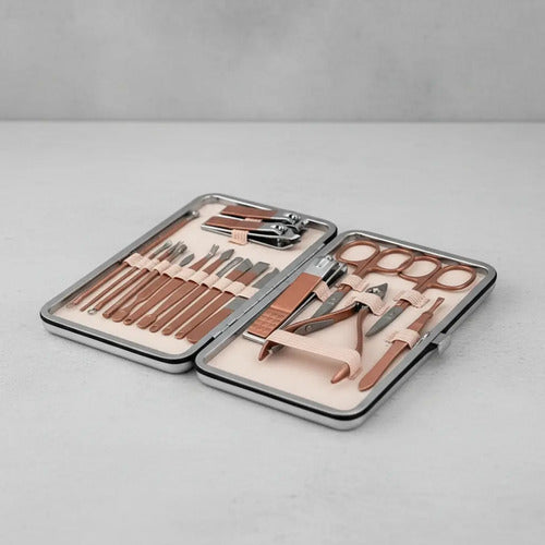 Kit Manicure Pedicure Profesional Uñas X 18 Pcs