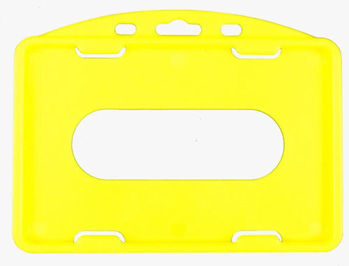 Escarapela Rígida 8.5x5.5cm Horizontal Con Yoyo X 25 Und