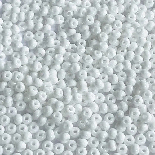 Chaquiras Pepas Bisutería Color Blanco 8.8mm - 1.000und