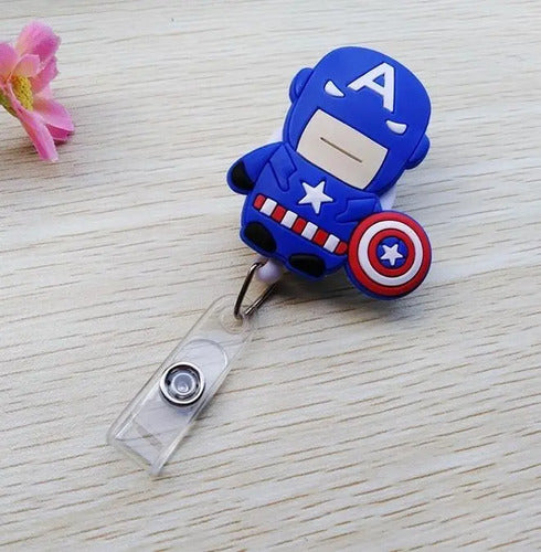12 Unidades Porta Carnet Yoyo Muñecos Super Heroes