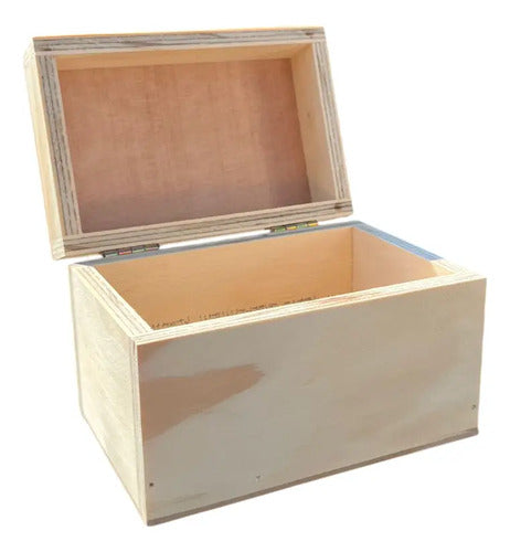 Caja Decorativa Mini Cofre Madera Pino Regalo 15x10x10 Cm Madera 15x10x10cm