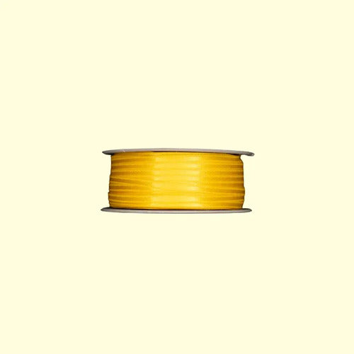 Cinta Amarilla Raso Tela Satín Moños 100 Mts X 3mm Amarillo