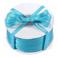 Cinta Azul Aguamarina Raso Tela Satín Moños 100 Mts X 7mm Azul