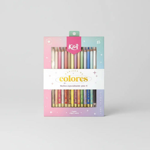 Caja De Colores Kiut X 15 Surtido X 15