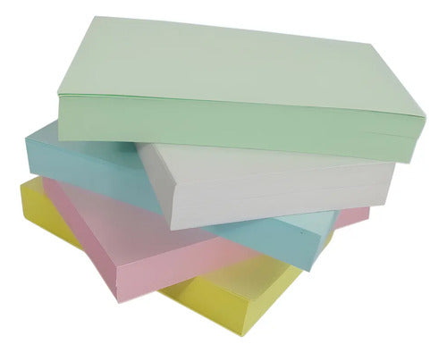 Papel Cartulina Fichas Bibliográficas X 1.000 Unidades Surtido