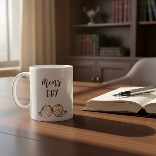 Mug Marcado Día Del Hombre Blanco Día Del Hombre