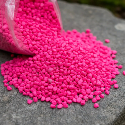 Piedra Artificial Para Manualidades Escolar 470gr Fucsia