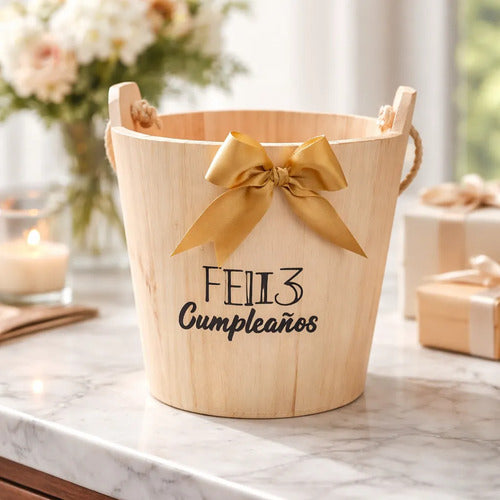 Cajas En  Madera Para Regalo De Feliz Cumpleaños
