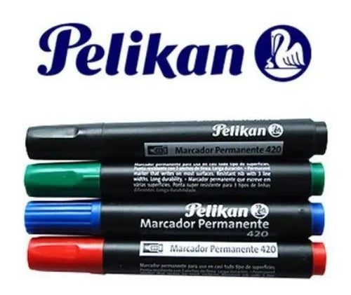 Marcador Permanente Pelikan Ref. 420 Surtidos X 10 Unidades