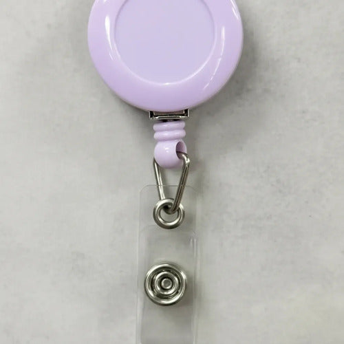 Yoyo Retráctil Porta Carnet Lila X 12 Unidades Lila