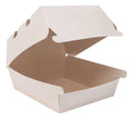 Contenedor Desechable Ecológico Porta Hamburguesa X 25 Pcs Beige