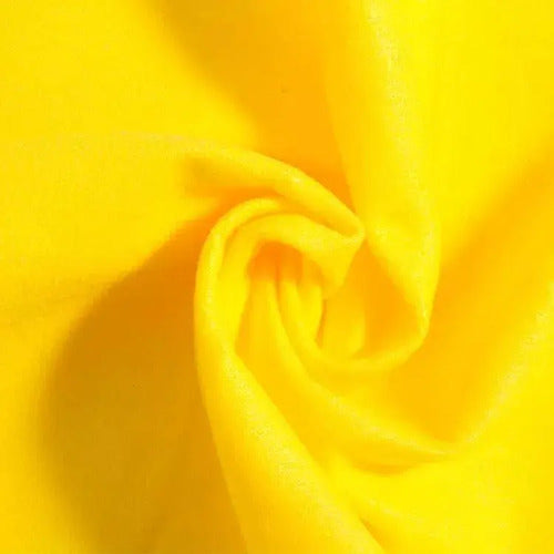 Paño Lency Fieltro Manualidades Importado 100x92 Cm Amarillo Amarillo