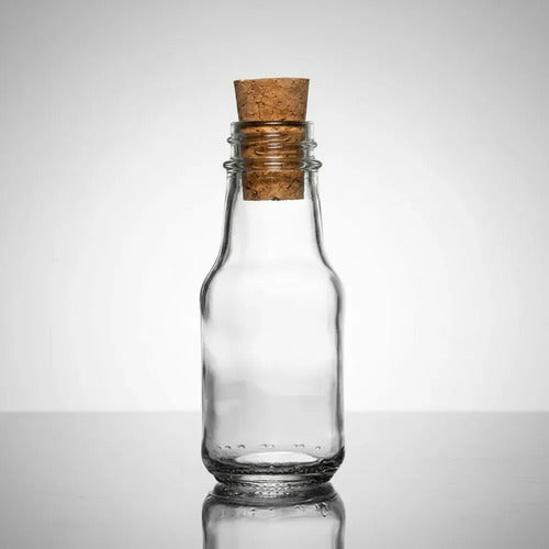 18 Pcs Frascos De Vidrio Con Corcho Recordatorio, 100 Ml