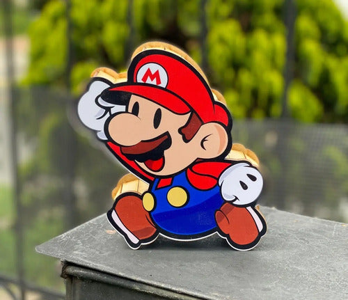 Caja Decorativa En Forma De Mario Bros Regalo 16x10x6cm  Mdf