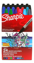 Marcadores Permanente Sharpie Fino Exhibidor X 24 Unid
