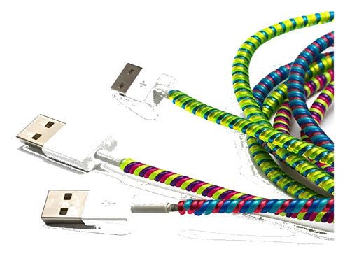 3 Unidades Protector De Cable En Resorte