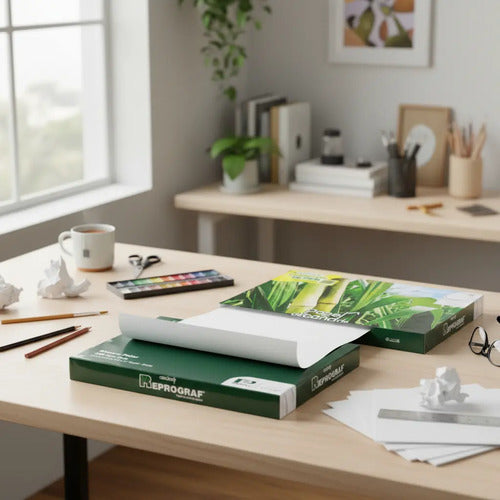 Resma De Papel Reprograft Media Carta X 1.000 Pcs Blanco