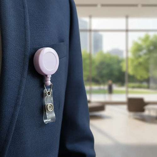 Yoyo Retráctil Porta Carnet Lila X 12 Unidades Lila