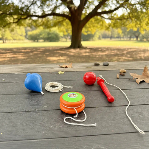Juguetes Kit Coca, Yoyo Y Trompo X 3 Unidades Surtido