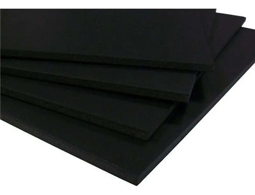 Fomi Foamy Negro Tamaño 4 Cartas Grosor 5mm X 5 Und