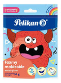 Foamy Moldeable Lavable Pelikan 50gr Color Rojo