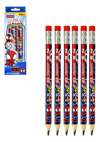 Lápiz Jumbo Personajes X 6 Pcs
