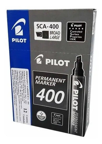 Marcador Permanente Pilot 400 Surtido Caja X 12
