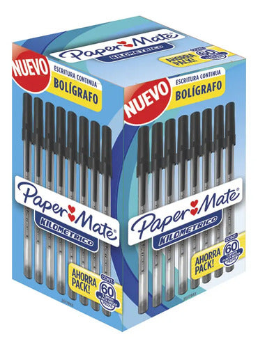 Bolígrafo Kilometrico Negro X60 Negro