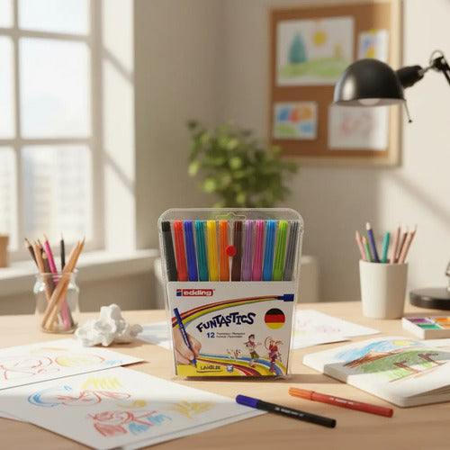 Plumon Funtastics Edding Lavables X 12 Colores