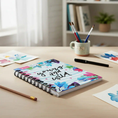 Cuaderno Pequeño Argollado Norma 100 Hojas X 6 Unidades