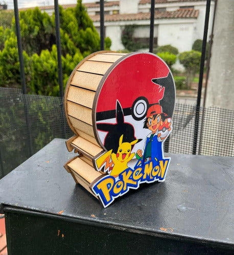 Caja Decorativa En Forma De Pokemon Regalo 20x18x7 Cm Mdf