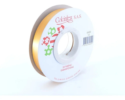 Cinta Decorativa Papel Para Moños 45 Mts X 1 Cm