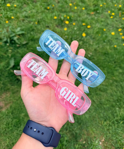 Gafas Personalizadas Revelación De Genero X 10 Unidades Rosa/azul Fiestas