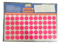Rotulo Adhesivo Redondo Fucsia 1.3 Cm X 308 Pcs - 12 Packs Fucsia