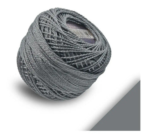 Hilo Lana Gris Ovillo Crochet 50 Gr Gris