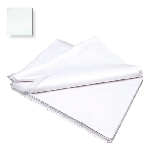 100 Pcs Papel Seda Blanco