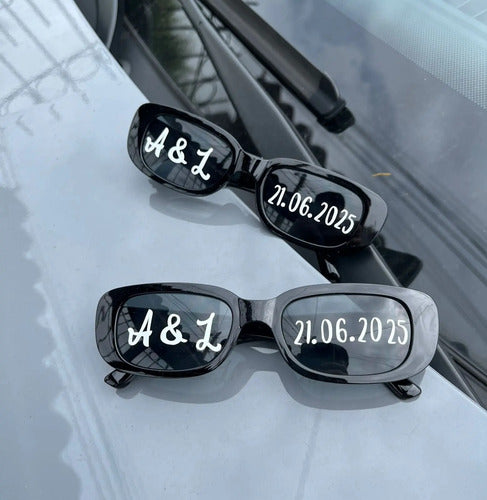 Gafas Personalizadas Boda Matrimonio X 2 Unidades
