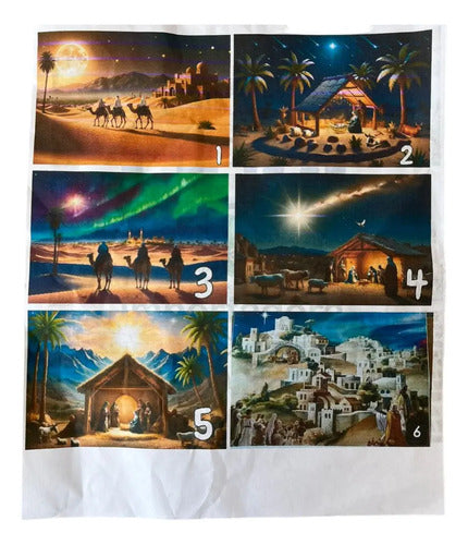 Papel Decorativo Fondo Pesebre Medio Pliego 70x50cm