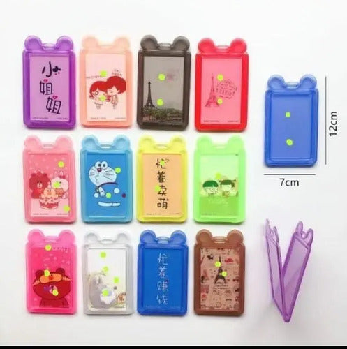 Porta Carnet Escarapela Orejas Colores X 3 Unidades