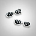 Gafas Personalizadas Ferxxo O Blessed X 10 Unidades Blanco Ferxxo