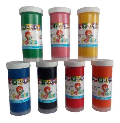 Vinilo Acrílico Payasito 125 Gr X 6 Colores Surtido