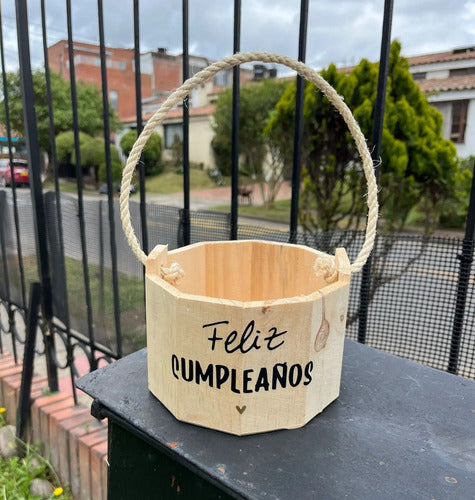 Cajas En  Madera Para Regalo De Feliz Cumpleaños