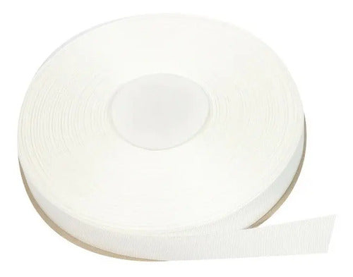 Cinta Faya Acanalada Blanca 16mm X 100 Metros Blanco
