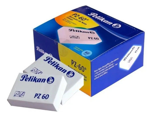 Borrador Nata Pelikan Pz-60 Caja X 60 Uds. Blanco
