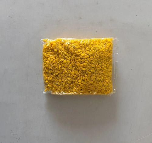 Piedra Artificial Para Manualidades Escolar 470gr Amarillo