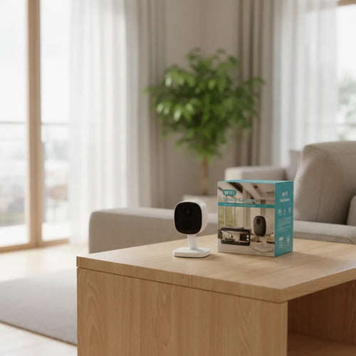 Cámara De Seguridad Wifi Fija Inteligente Fullhd Blanco