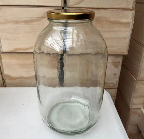 Frascos De Vidrio Conservas, Decoración 4.000ml Dorado