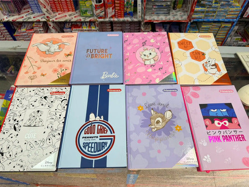 Cuaderno 5 Materias Pequeño Mujer 150 Hjs Pasta Dura Cosido