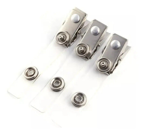 Gancho Para Escarapela Metalico Tipo Caiman X 25 Unidades