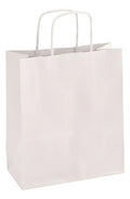Bolsa Papel Blanca Kraft Manija 31x25.5x17cm - 50 Unidades Blanco Bolsa Manija